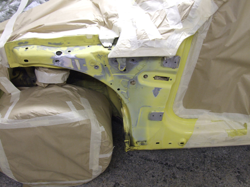 BMW MINI stripped and ready to paint